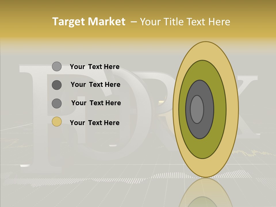 Dark Background Stock Market Money PowerPoint Template