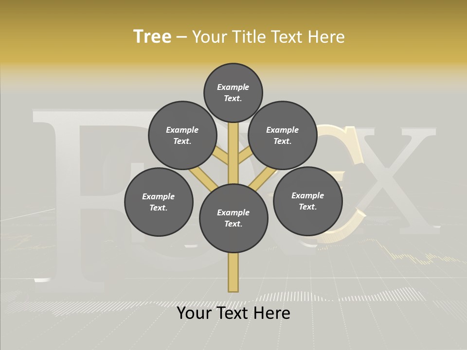 Dark Background Stock Market Money PowerPoint Template