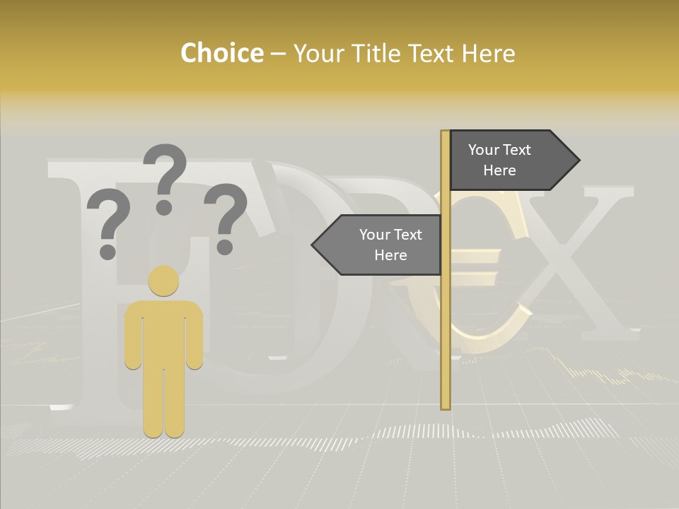 Dark Background Stock Market Money PowerPoint Template