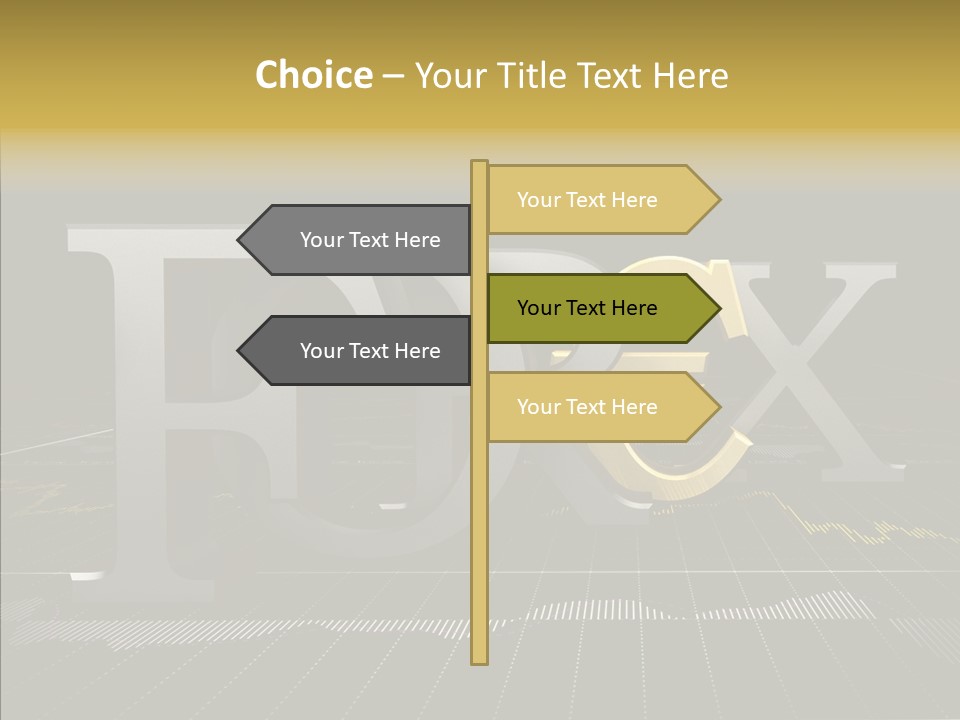 Dark Background Stock Market Money PowerPoint Template