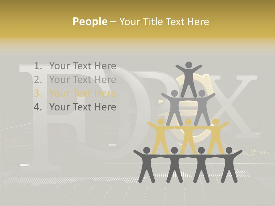 Dark Background Stock Market Money PowerPoint Template