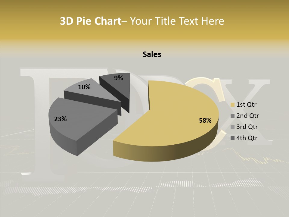 Dark Background Stock Market Money PowerPoint Template