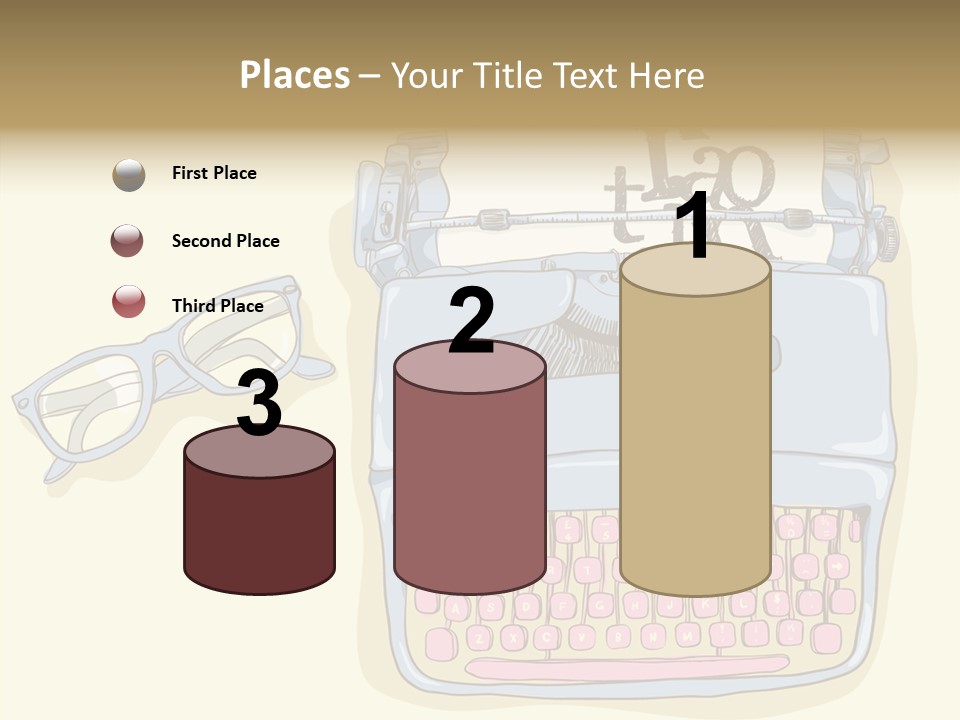 Details Type Eyeglasses PowerPoint Template