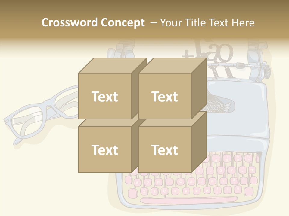 Details Type Eyeglasses PowerPoint Template