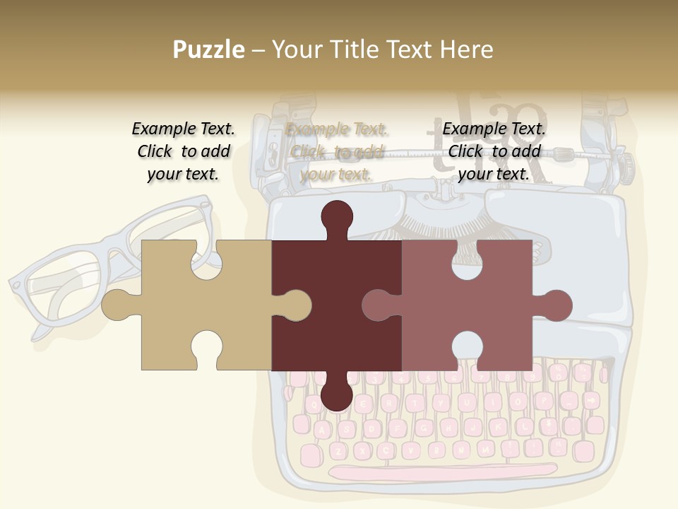 Details Type Eyeglasses PowerPoint Template