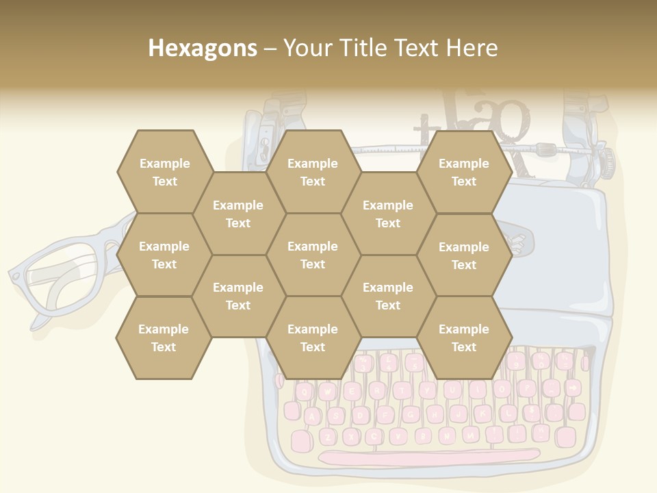 Details Type Eyeglasses PowerPoint Template