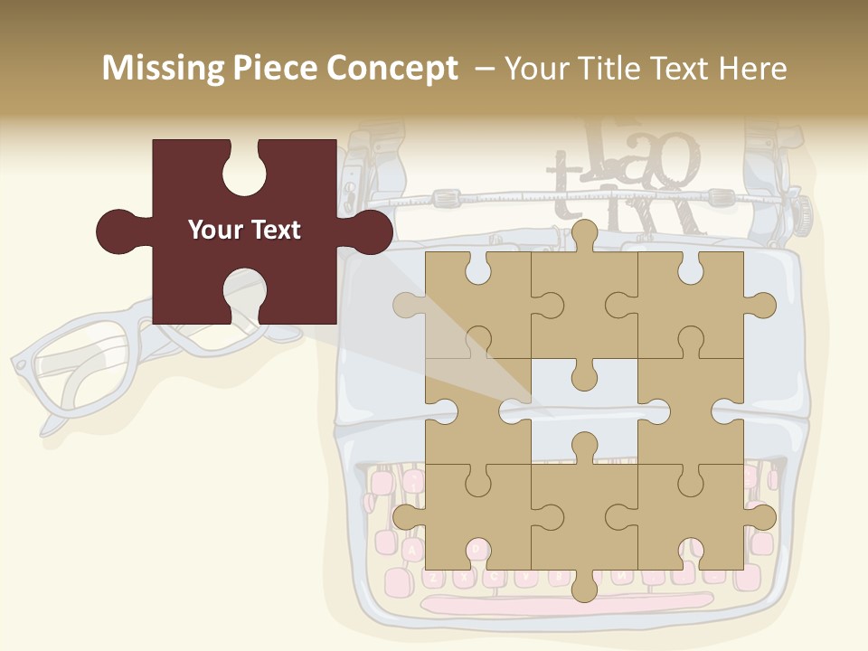 Details Type Eyeglasses PowerPoint Template