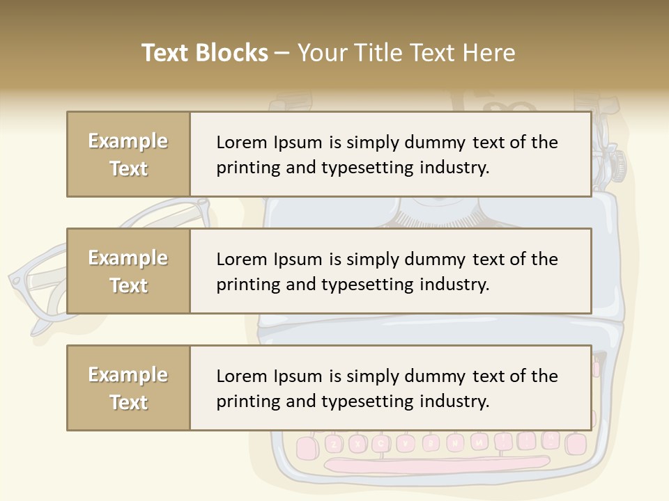 Details Type Eyeglasses PowerPoint Template