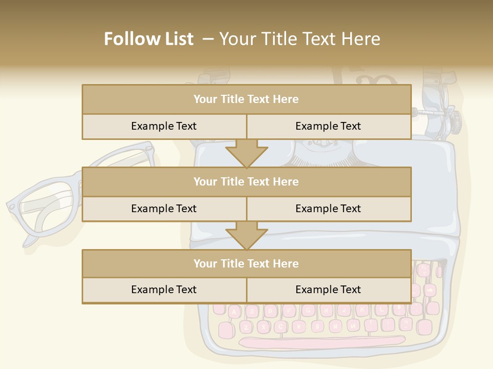 Details Type Eyeglasses PowerPoint Template