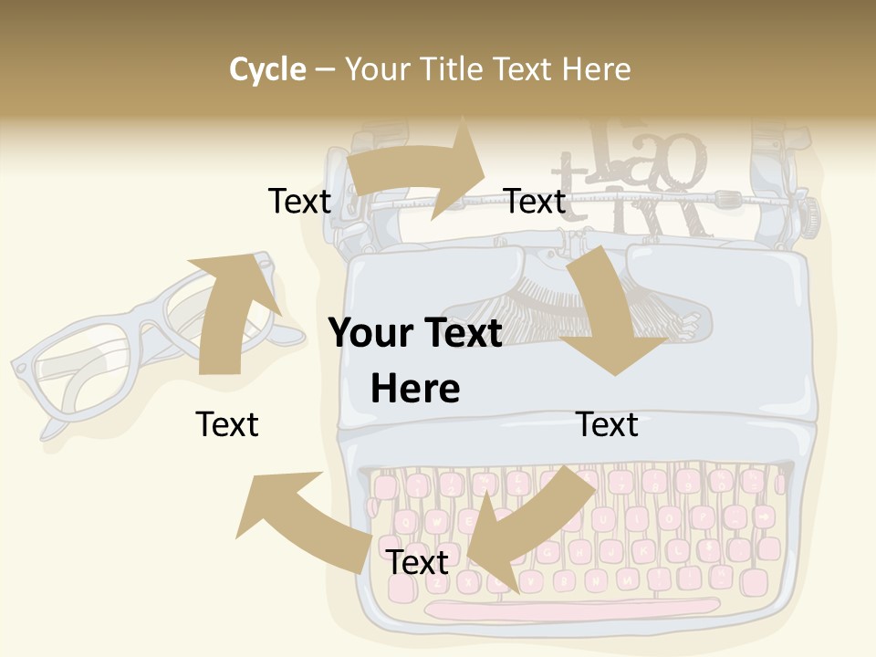 Details Type Eyeglasses PowerPoint Template