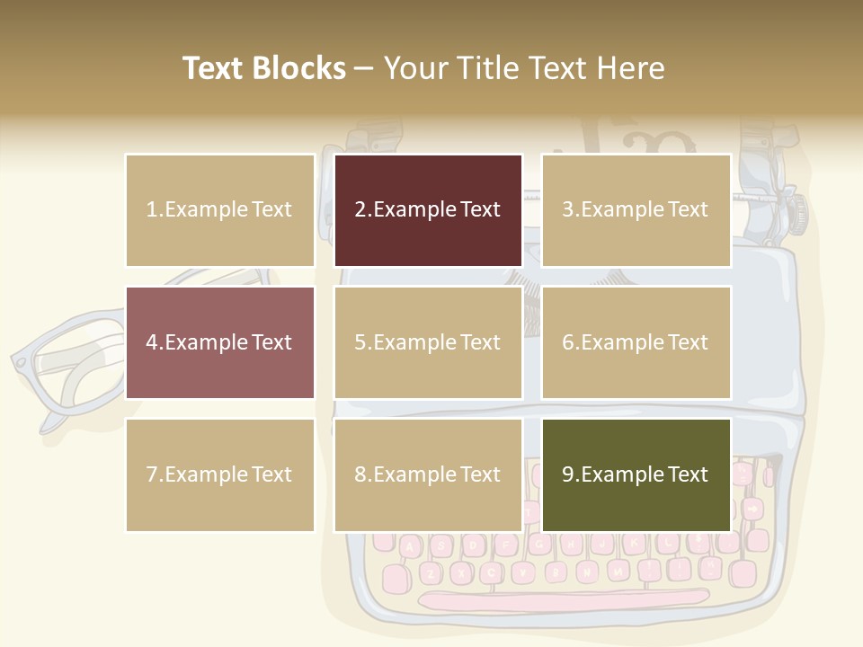 Details Type Eyeglasses PowerPoint Template