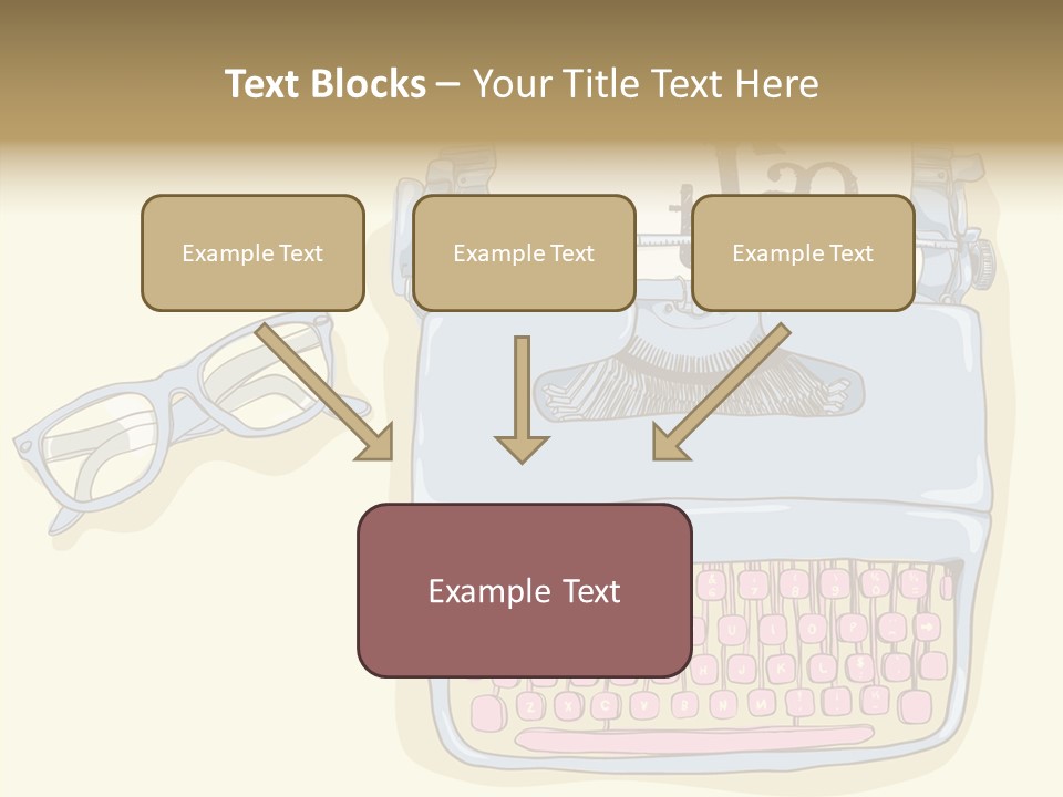 Details Type Eyeglasses PowerPoint Template