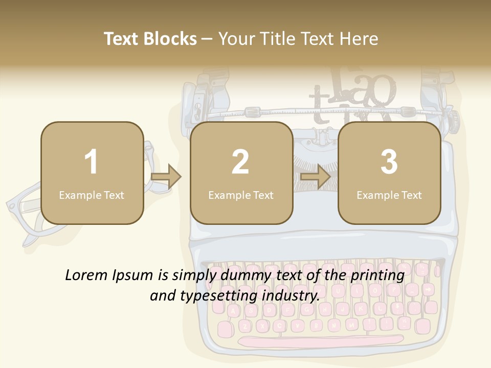 Details Type Eyeglasses PowerPoint Template