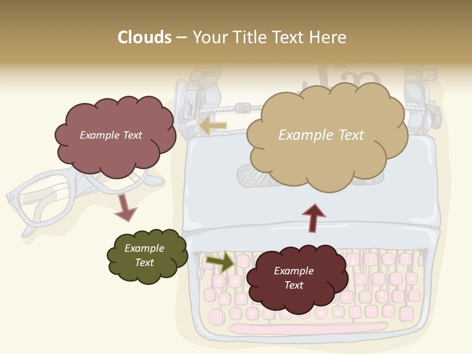 Details Type Eyeglasses PowerPoint Template