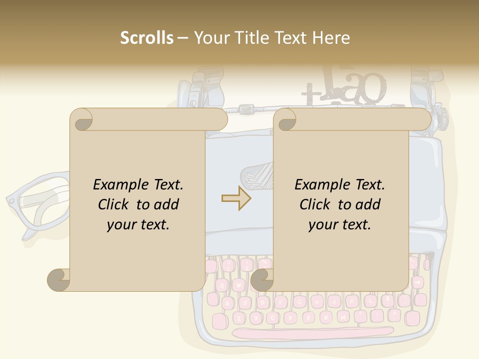 Details Type Eyeglasses PowerPoint Template