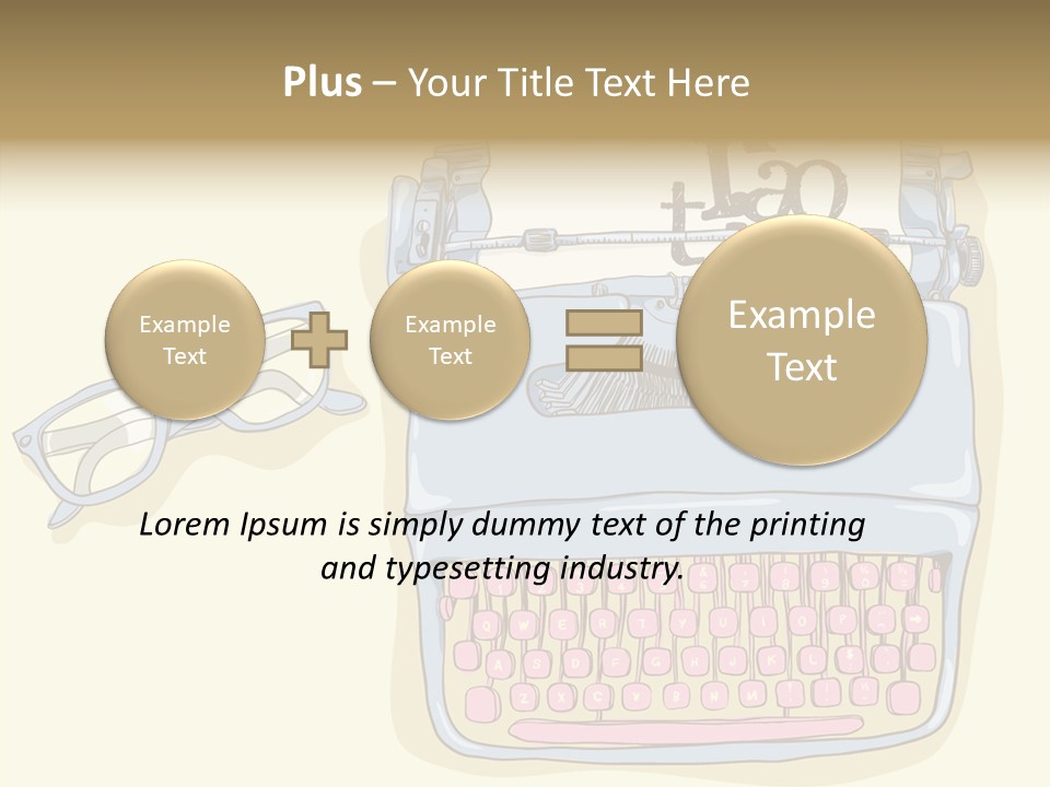 Details Type Eyeglasses PowerPoint Template