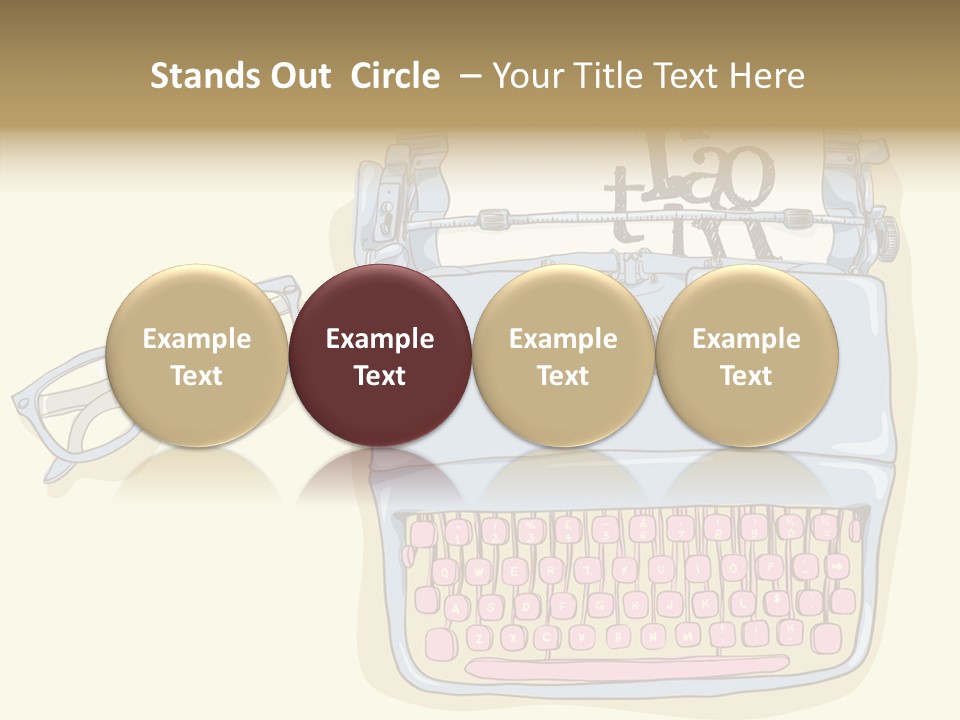 Details Type Eyeglasses PowerPoint Template