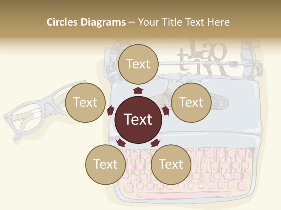 Details Type Eyeglasses PowerPoint Template