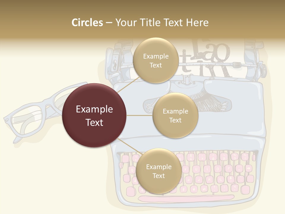 Details Type Eyeglasses PowerPoint Template