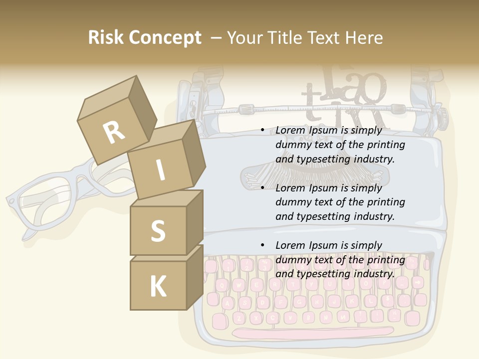 Details Type Eyeglasses PowerPoint Template