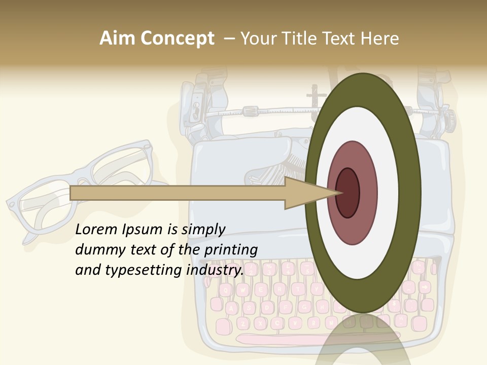 Details Type Eyeglasses PowerPoint Template