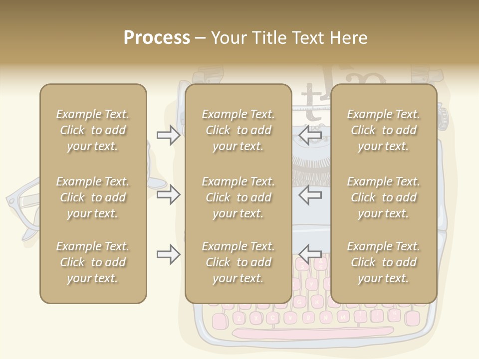 Details Type Eyeglasses PowerPoint Template