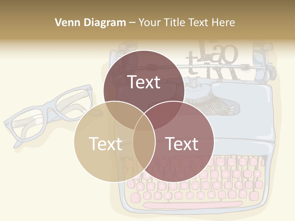 Details Type Eyeglasses PowerPoint Template
