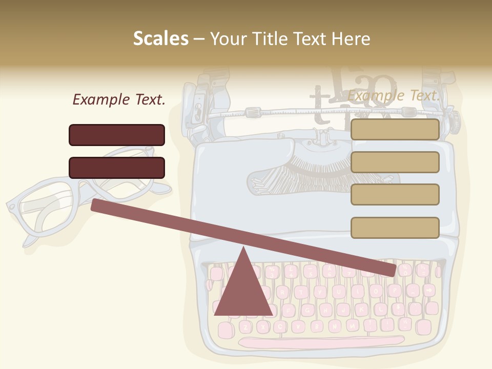 Details Type Eyeglasses PowerPoint Template
