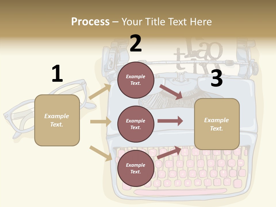 Details Type Eyeglasses PowerPoint Template