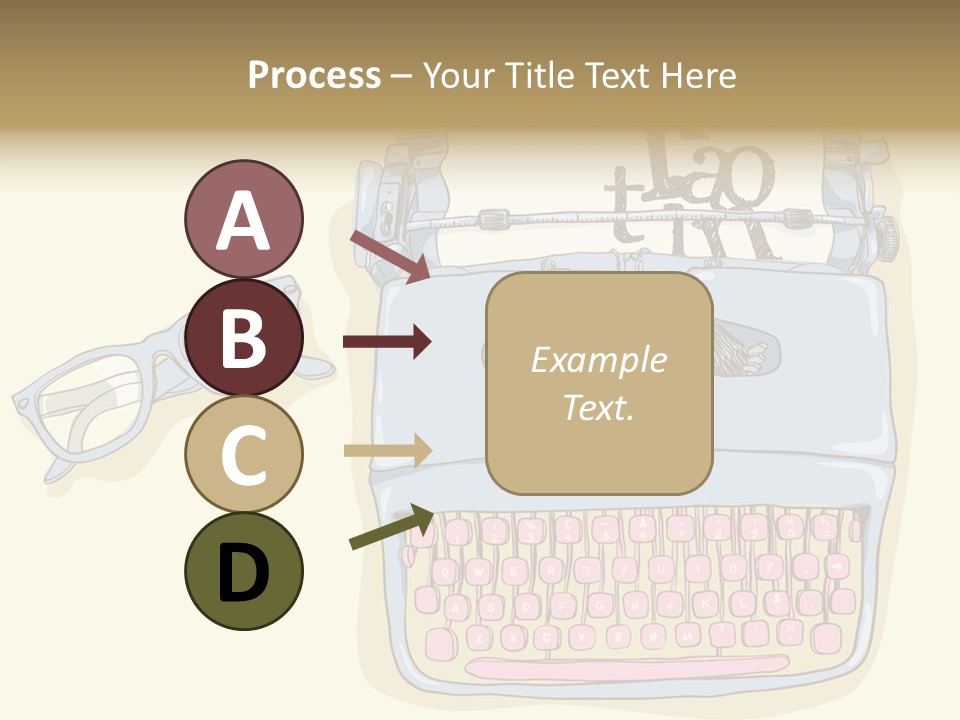 Details Type Eyeglasses PowerPoint Template