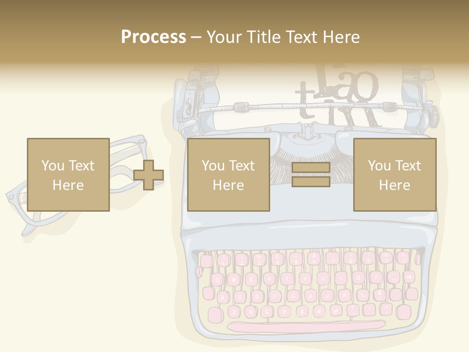 Details Type Eyeglasses PowerPoint Template