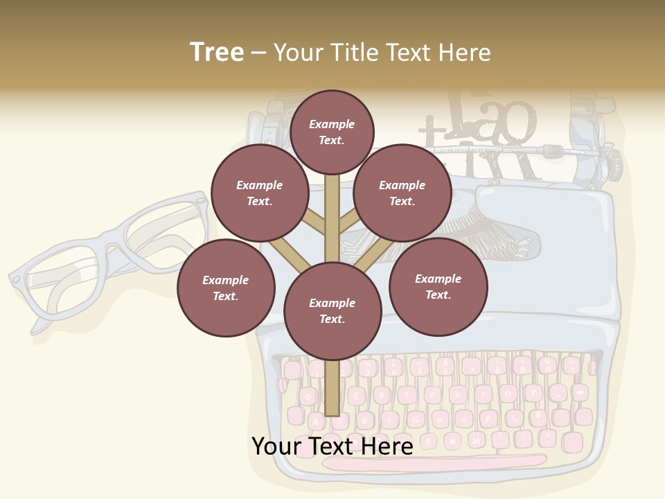 Details Type Eyeglasses PowerPoint Template
