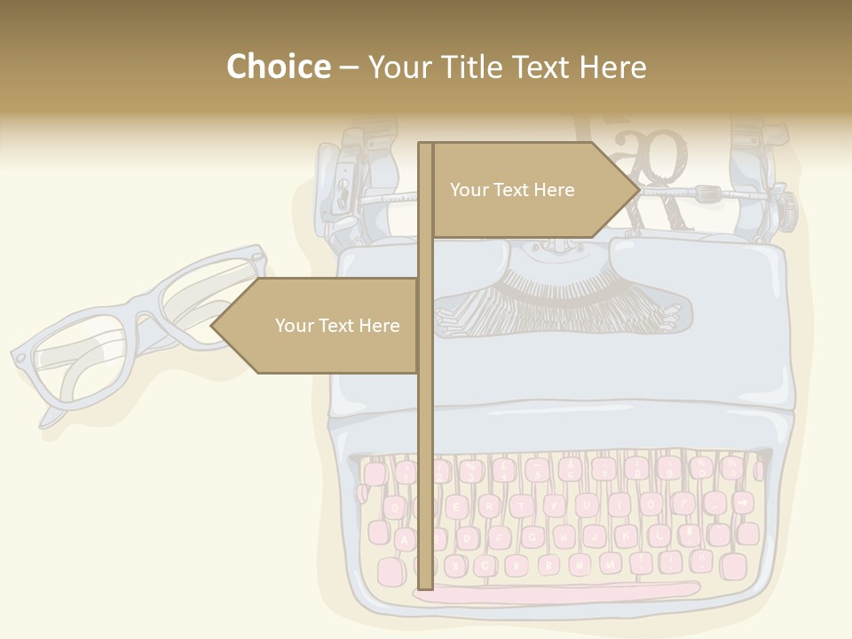 Details Type Eyeglasses PowerPoint Template