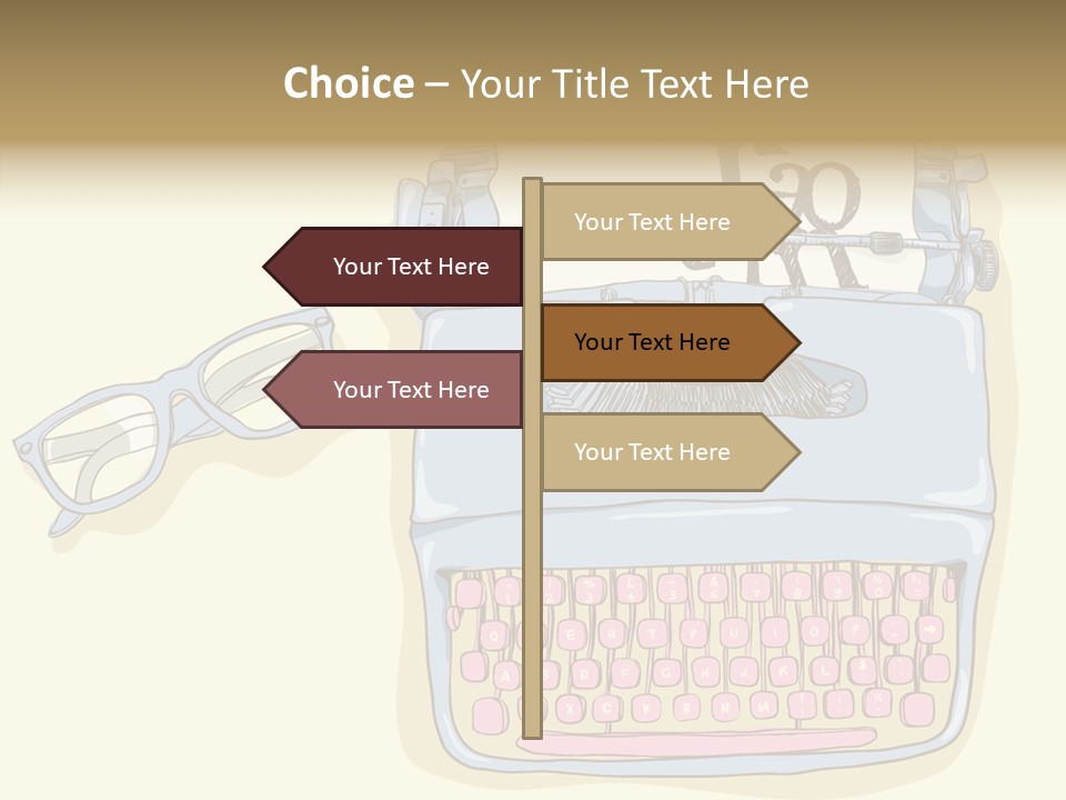 Details Type Eyeglasses PowerPoint Template