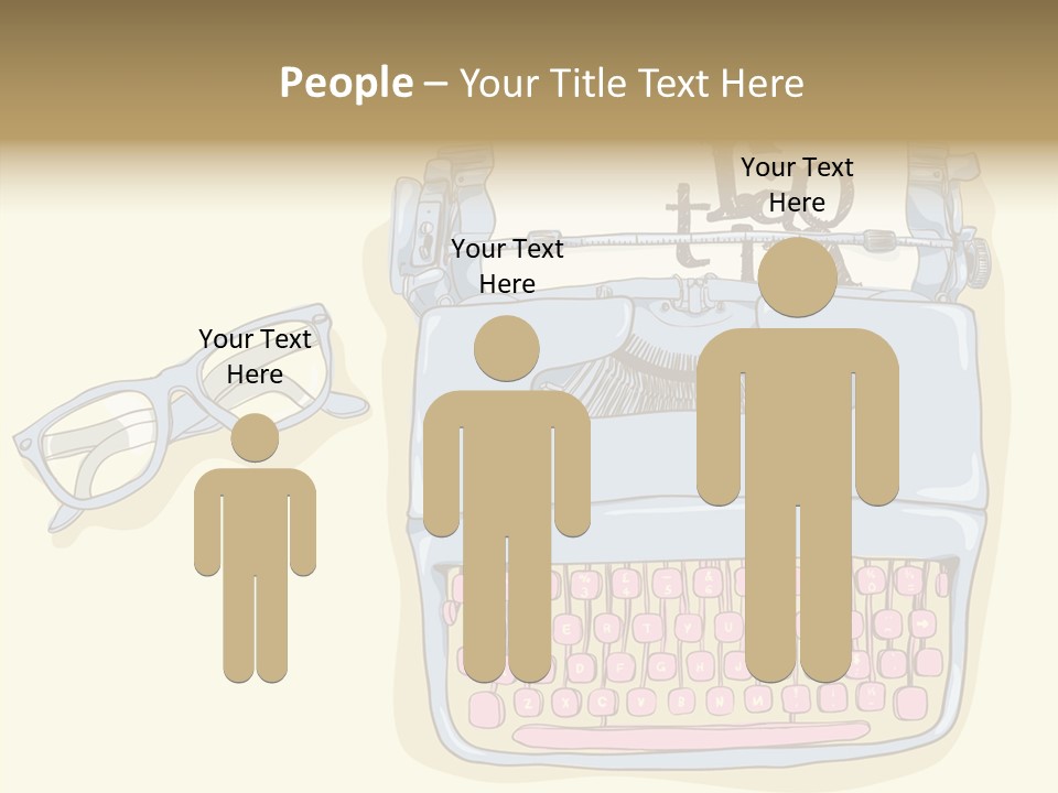 Details Type Eyeglasses PowerPoint Template
