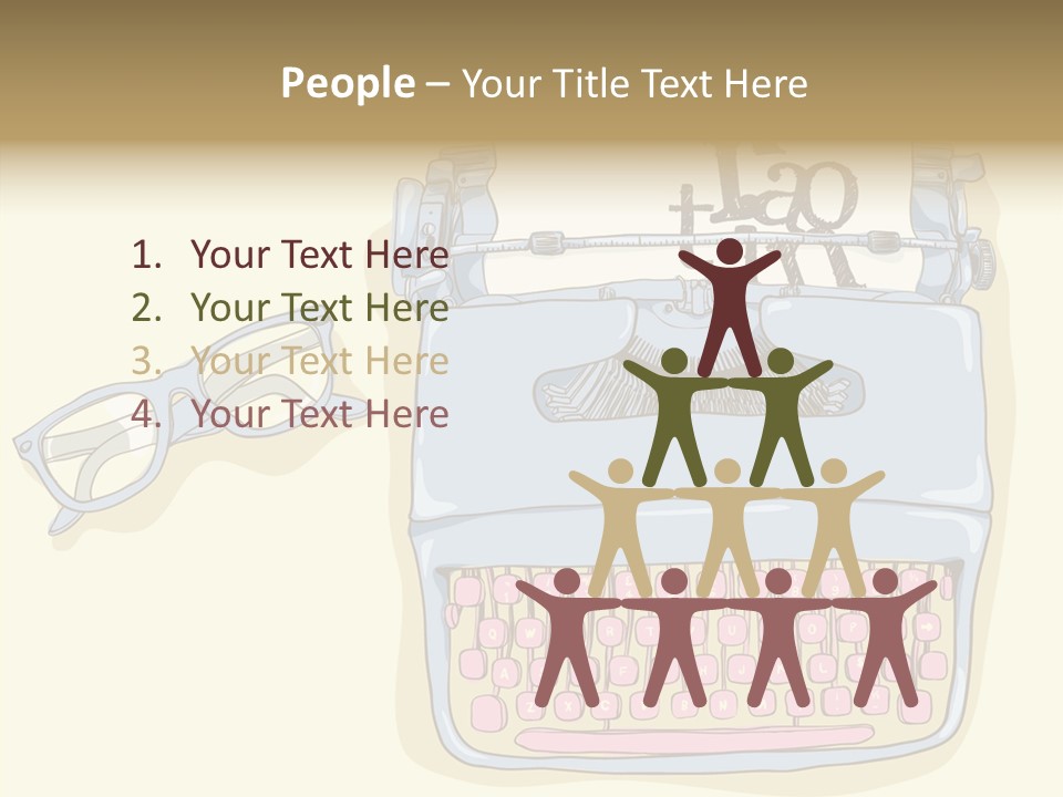 Details Type Eyeglasses PowerPoint Template