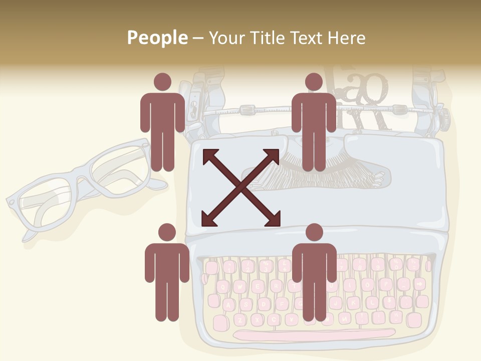 Details Type Eyeglasses PowerPoint Template