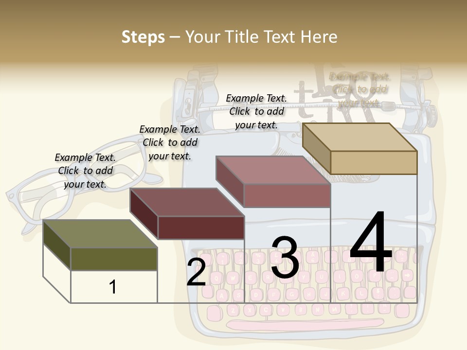 Details Type Eyeglasses PowerPoint Template