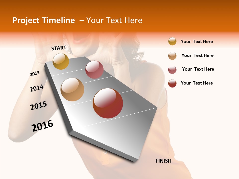 Happy Teeth Shouting PowerPoint Template