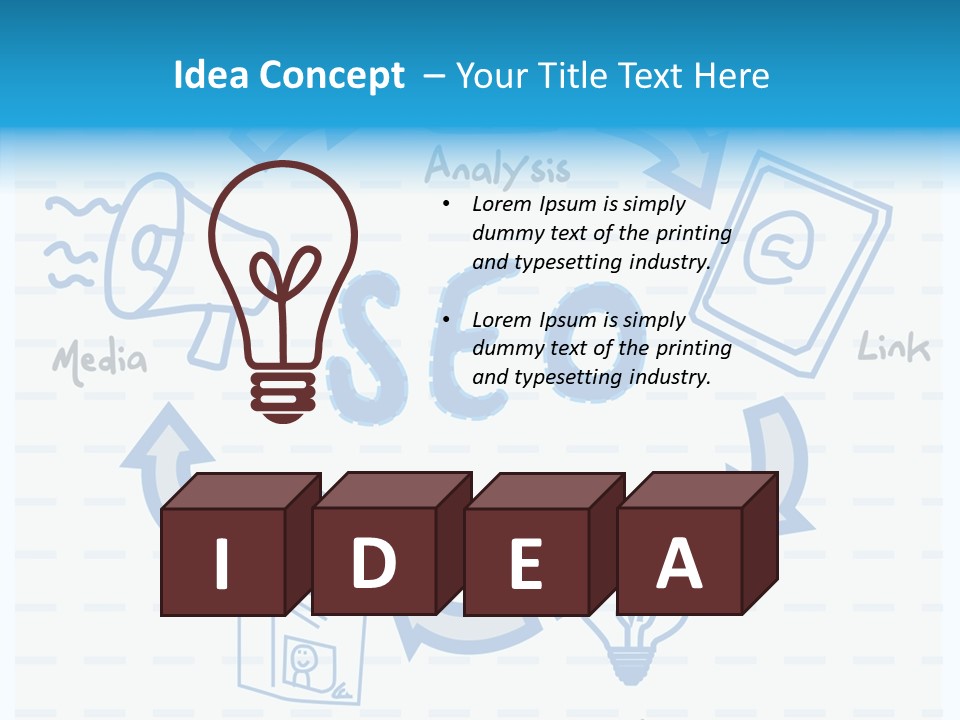 Text Search Simple PowerPoint Template