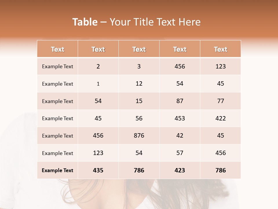 Female Positive  PowerPoint Template