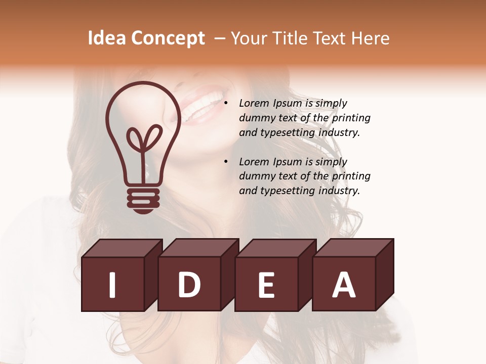 Female Positive  PowerPoint Template