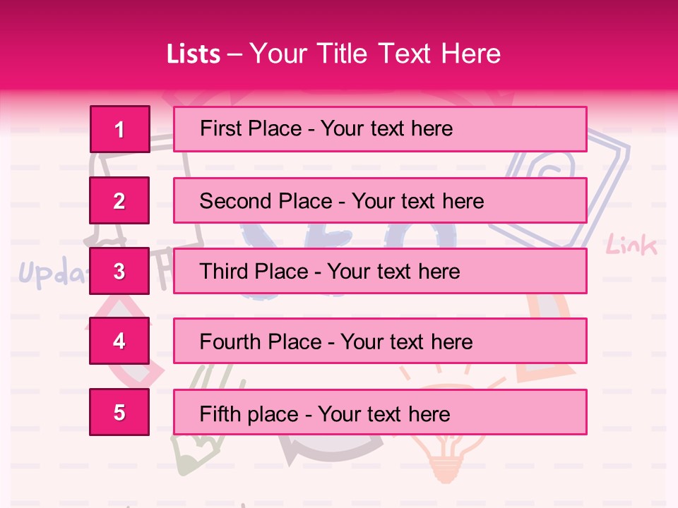 Word Sketch Tablet PowerPoint Template