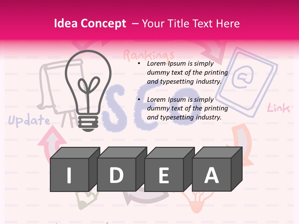 Word Sketch Tablet PowerPoint Template