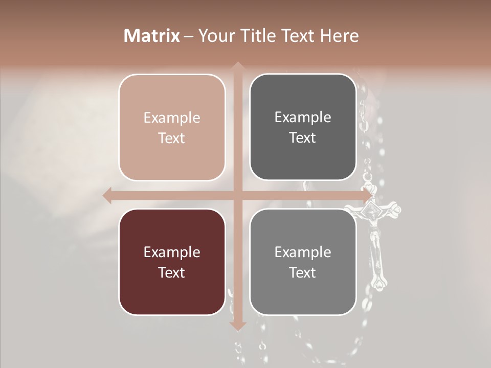 Christian Love Cross PowerPoint Template