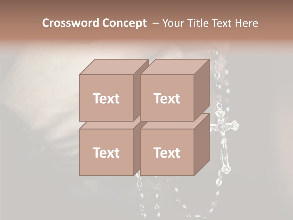 Christian Love Cross PowerPoint Template