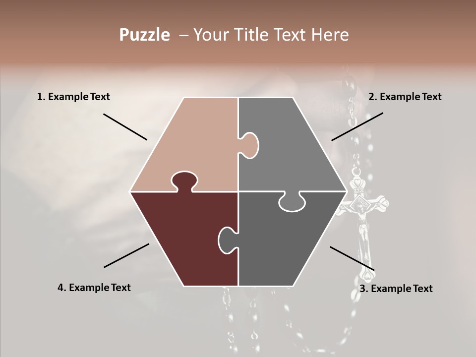 Christian Love Cross PowerPoint Template