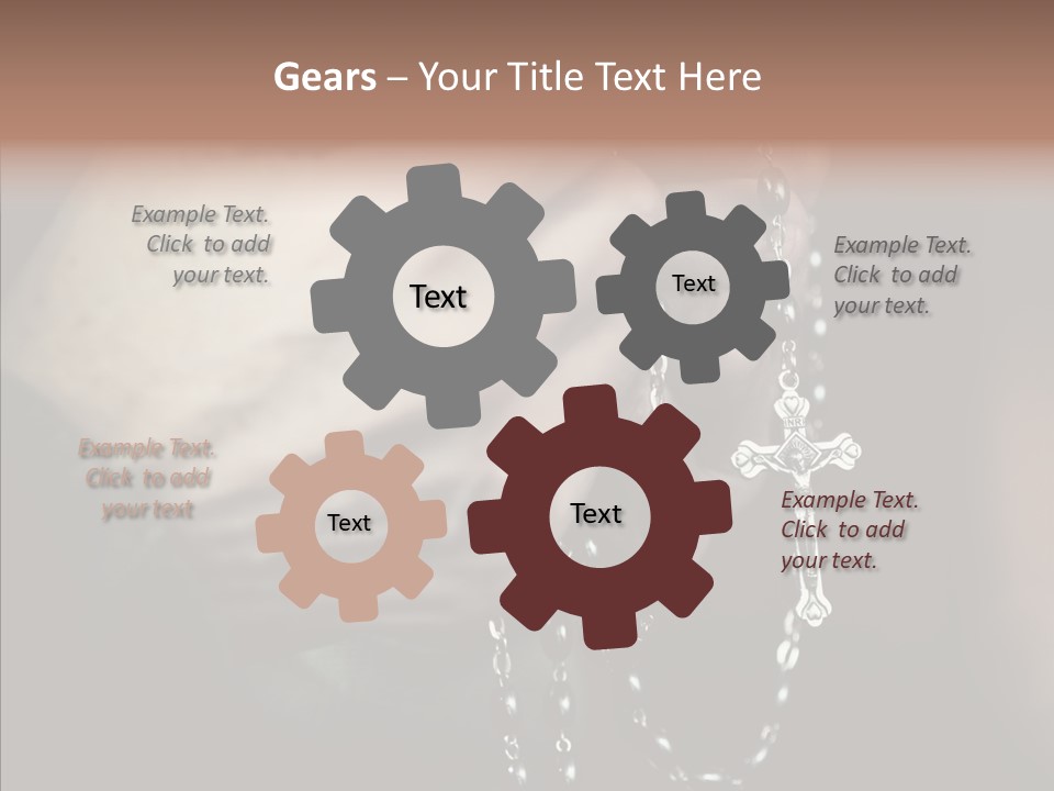 Christian Love Cross PowerPoint Template