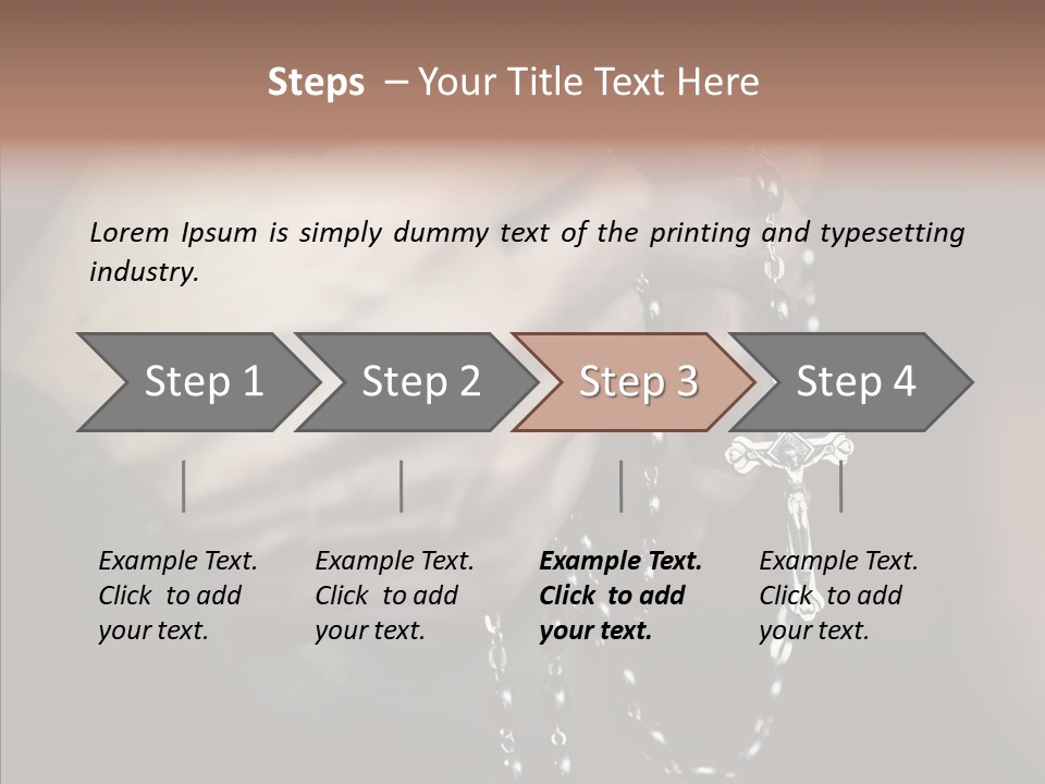 Christian Love Cross PowerPoint Template