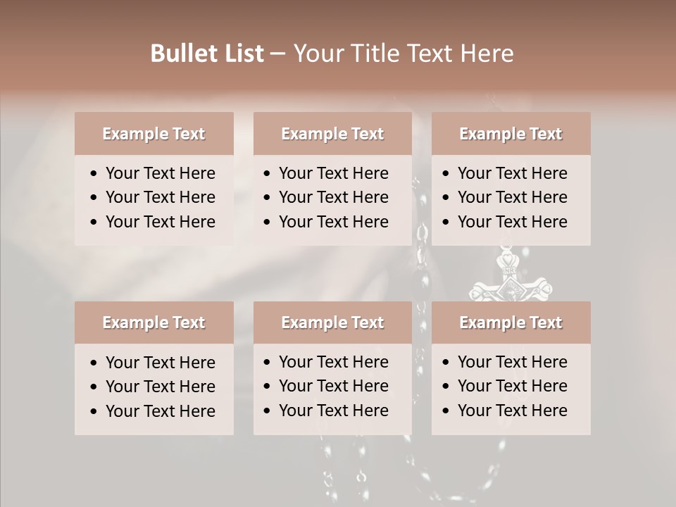 Christian Love Cross PowerPoint Template